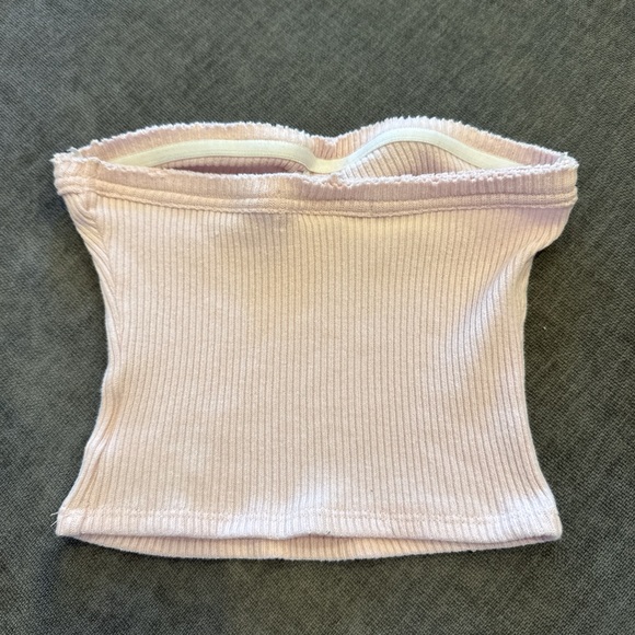 Urban Outfitters Light Pink Ribbed Tube Top - Picture 2 of 3